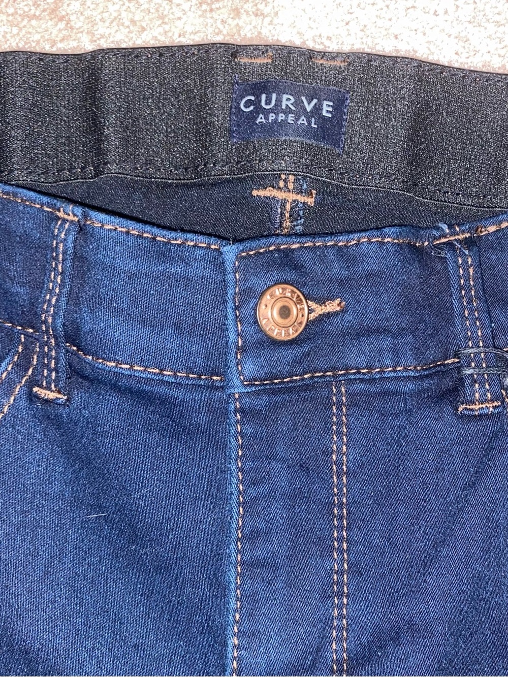 CURVE APPEAL  Dark Navy Skinny kind of jeggings